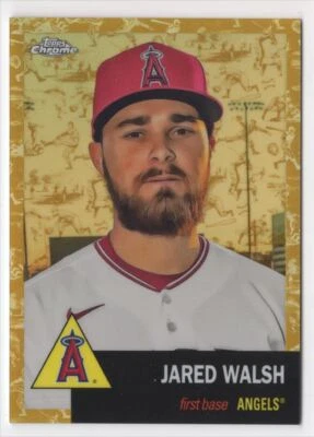 2022 TOPPS CHROME PLATINUM GOLD TOILE Jared Walsh /50 Los Angeles Angels #66 - Image 1 of 2