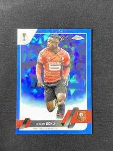 Jeremy Doku 2023 Topps Chrome Sapphire UEFA #198 - Picture 1 of 2