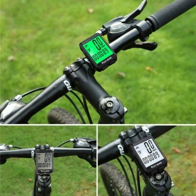 Bicycle Computer Wireless Waterproof LCD Speedometer Odometer for Cyclists - Image 1 of 4