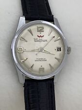 Vintage Waltham 17J Mechanical Red Pointer Second Hand SWC R614 Wrist Watch