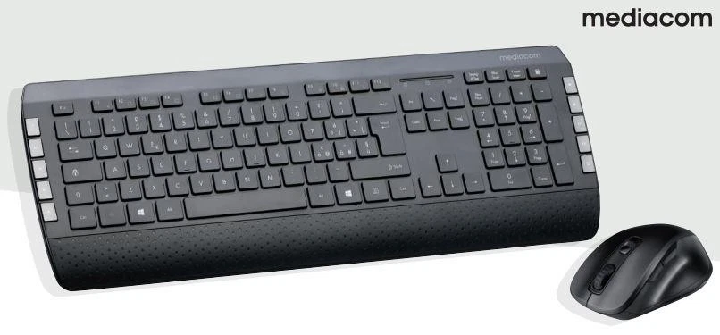 MEDIACOM TASTIERA USB WIRELESS NX991 NERO + MOUSE OTTICO 1600 DPI - Immagine 1 di 1