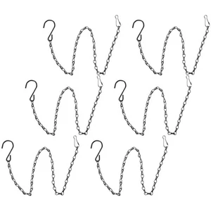  6 Pcs Hanging Planters Flower Pots Chain for Bird Feeder Basket Hangers - Picture 1 of 12