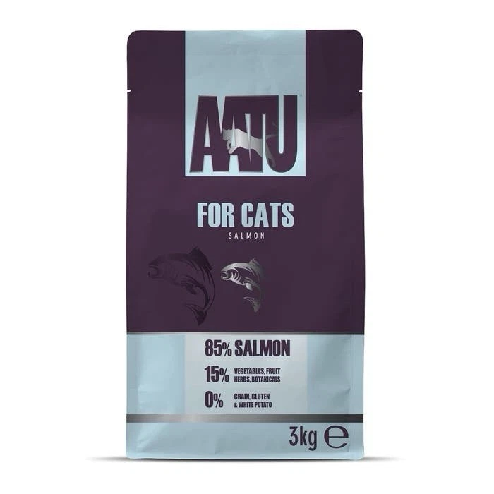 AATU Salmon Cat Food 3kg | 85% Fish | High Protein Grain-Free Natural
