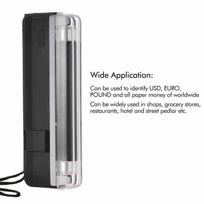 2-in-1 Portable Mini Money Detector Counterfeit Cash Currency Banknote Bill - Bild 1 von 4