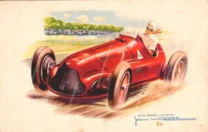 bu728 cartolina pubblicitaria alfa romeo alfette auto da corsa super! - Picture 1 of 2