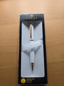 Cross Kugelschreiber weiß rosegoldrand - Bild 1 von 2