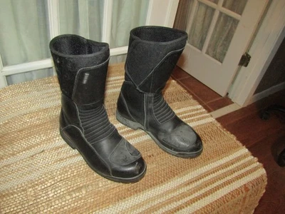 BMW Motorad Boots Black Leather Women's size 6 US 37 EU made in Italy - Image 1 of 4