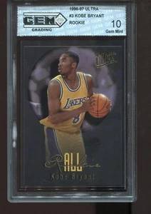 Kobe Bryant Rookie 1996-97 Ultra #3 All-Rookie RC HOF NBA Lakers GEM MINT 10 - Picture 1 of 2