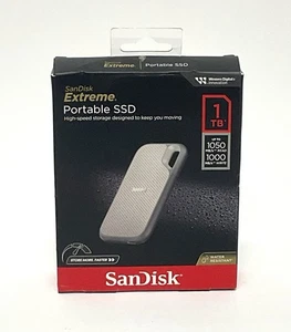 New SanDisk Extreme 1TB Portable SSD SDSSDE51-1T00-AW25 - Afbeelding 1 van 5