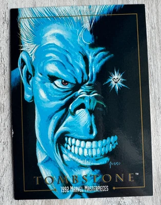 Tombstone Trading Card Skybox Marvel Masterpieces 1992 #99 Joe Jusko Painting - Image 1 of 4