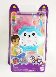 Playset compatto Polly Pocket da collezione HEDGEHOG Pet Connects con clip - Foto 1 di 3