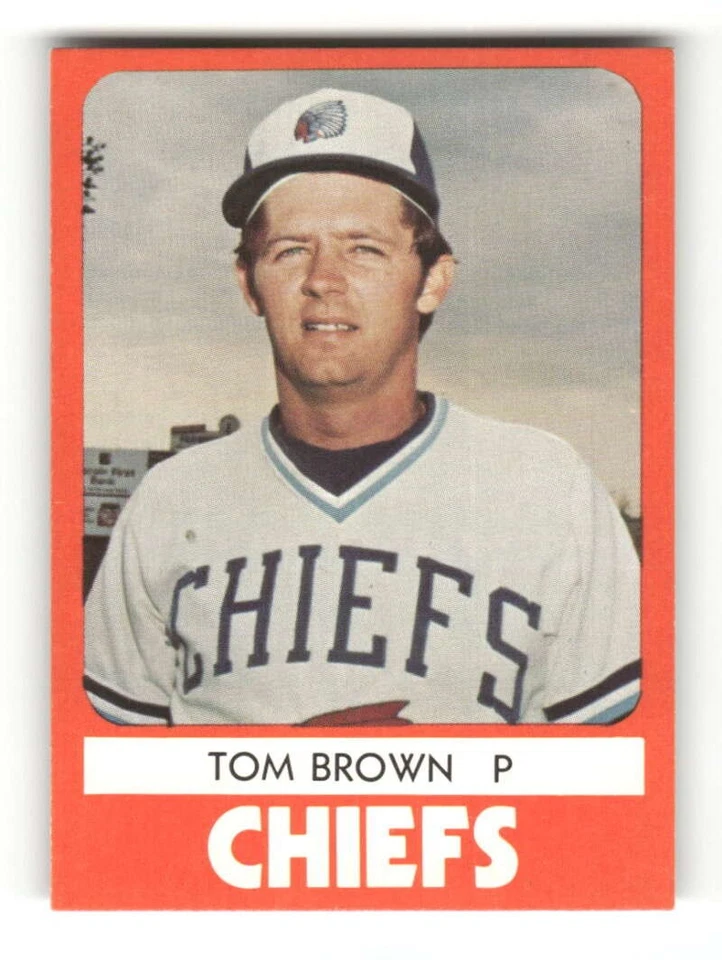 1980 TCMA Syracuse Chiefs 8 Tom Brown BXCP21 - Image 1 of 2