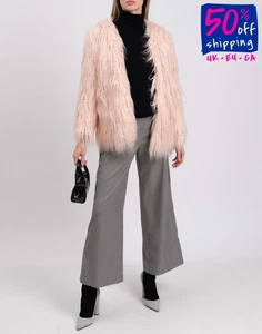 RRP€340 TART COLLECTIONS Hairy Coat Size XS Fully Lined - Picture 1 of 9