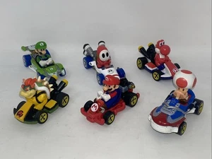 Nintendo Super Mario Kart Die Cast Hot Wheels Race Cars Collection Lot Of 6 - Picture 1 of 7