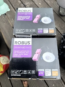 Robus Triumph LED Downlight 4x Pack Fire Rated IP65, 8W, White Warm White 3000k - Picture 1 of 4
