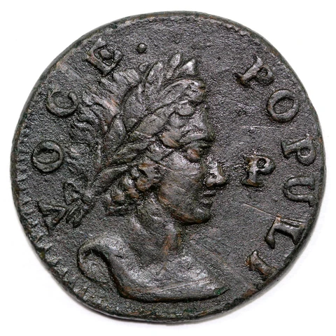1760 N-12 Voce Populi Colonial Copper Coin Cover