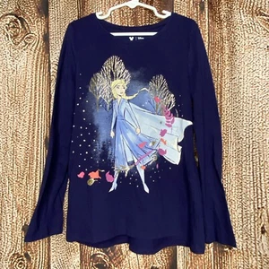 Jumping Beans Girl’s Long Sleeve Softest T-Shirt Size 8 Disney Queen Elsa Frozen - Picture 1 of 4