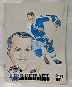 1974 - 1975 EDMONTON OILER WHA GAME GORDIE HOWE COVER PROGRAM NHL HOCKEY BOOK - Picture 1 of 24
