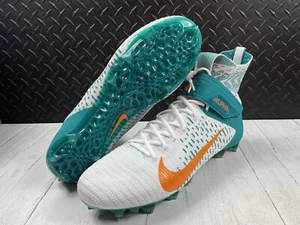 NEW Size 16 Nike Alpha Menace Elite 2 Football Cleat Miami Dolphins BV2077-108 - Picture 1 of 11