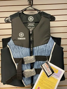 NEW YAMAHA NEO/NYLON LIFE JACKET BLACK MAR-21NNC-BK-** - Picture 1 of 3