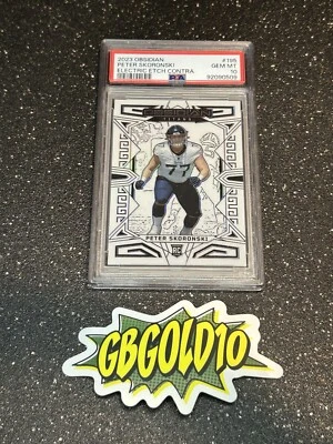 Peter Skoronski 2023 Obsidian Electric Etch White Contra SSP PSA 10 - Image 1 of 2