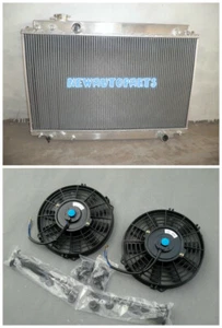 52MM Aluminum Radiator & Fans For LEXUS SC300 / TOYOTA SOARER JZZ31 1991-2000 MT - Picture 1 of 6