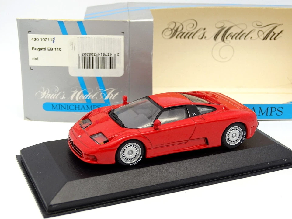 Minichamps 1/43 - Bugatti EB110 Red - Image 1 of 1