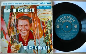 RUSS CONWAY TIME TO CELEBRATE PIANO 7" EP COLUMBIA STEREO (1959) EX GT BRITAIN - Picture 1 of 4