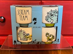 NWT Rae Dunn Disney Monsters Ramekin set 4 piece Sully Mike Wazowski - Picture 1 of 7