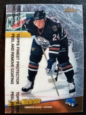 Janne Niinimaa 1998-99 Topps Finest with coating #108 Edmonton Oilers - Image 1 of 2