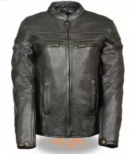 DAMEN MOTORRAD REFLEKTIERENDE LEDERJACKE mit VERDECKTEN WAFFENTASCHEN - SA79 - Bild 1 von 3