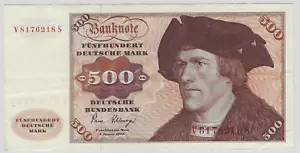 GERMANY/DEUTSCHLAND 500 D-MARK 1980 V/S SELTENE SERIE!! XF!! - Bild 1 von 2