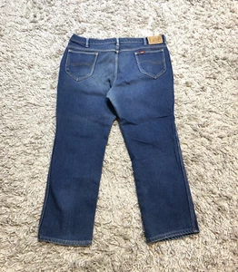 VINTAGE 90s Mr Lee Pants 40x28 Made in USA Denim Jeans Men's Stretch Casual - Picture 1 of 14