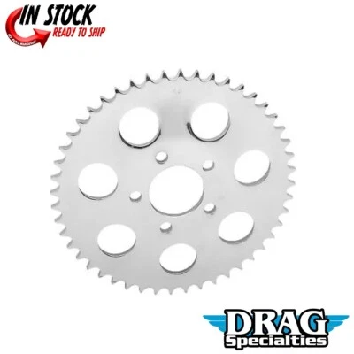 Drag Specialties 1210-0369 Chrome 530 Chain Conversion Rear Sprocket 51-Tooth - Image 1 of 3