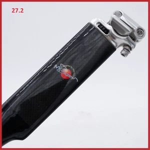 NOS GIANT MIKE BURROWS AERO SEATPOST 27.2 mm 2 BOLTS 330 mm VINTAGE OLD CARBON - Picture 1 of 10