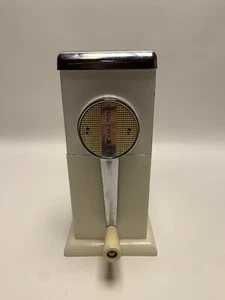 Vintage MCM Rival Ice-O-Mat White Chrome Ice Crusher Table Top - Picture 1 of 7