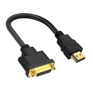 C42 HDMI zu DVI Adapter DVI-I (24+5) Buchse auf HDMI Stecker 4K 1080P Full HD 3D - Bild 1 von 10