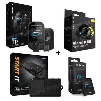 Compustar RFX-P2WT13-SF T13 Kit + FT-CMX-HC Start IT + FT-ALARMIT-KIT + Blade-AL - Image 1 of 4