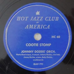 JOHNNY DODD Cootie Stomp, Weary Way Blues HJCA 78 pre war jazz record - Picture 1 of 4