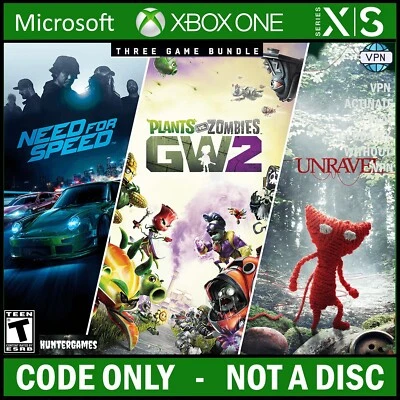 Need for Speed, Plants vs Zombies GW2 ,Unravel Xbox One, X|S KEY Argentina ☑VPN - Image 1 of 4
