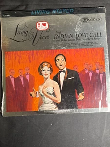Living Voices Sing Indian Love Calls Record w/Sleeve~VG~Vintage 1962 - Picture 1 of 4