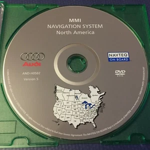 OEM AUDI Navigation System Plus North America P/N AND-H0502 Ver 5 -S0023-007-507 - Picture 1 of 2