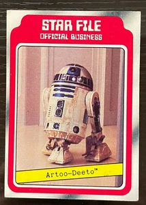 1980 Topps Star Wars Empire Strikes Back Artoo-Deeto STAR FILE Card #7 R2-D2 - Picture 1 of 2