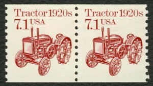 #2127 7.1c Tractor, Coil Pair, Mint **ANY 5=FREE SHIPPING** - Picture 1 of 1