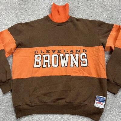 Sudadera De Colección Cleveland Browns Nutmeg Mills Bloque de Color Mediano Hecha en la NFL en EE. UU. Foto 1 de 4