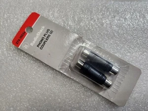 NUEVO Acopladores de enchufe fonógrafo Radio Shack 274-1553A paquete de 2 - Imagen 1 de 3