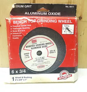 NOS SEARS Craftsman Nº 6011 6”x3/4” Muela Vitrificada Grano Fino INV17754 - Imagen 1 de 3