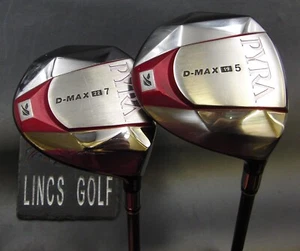 Set of 2 Ladies PYRA D-Max 19° 5 & 22° 7 Woods Ladies Graphite Shafts - Picture 1 of 6