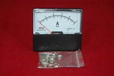 DC 5A Analog Ammeter Panel AMP Current Meter DC 0-5A 60*70MM directly Connect