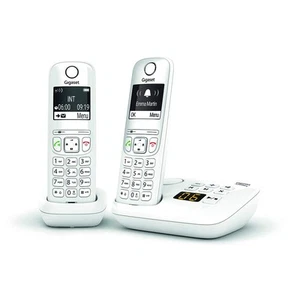 Gigaset AS690A Duo Schnurlostelefon weiß B-Ware - Zdjęcie 1 z 4